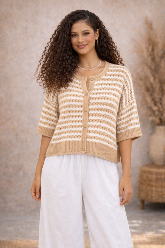 Catalina Crochet Knit Cardigan