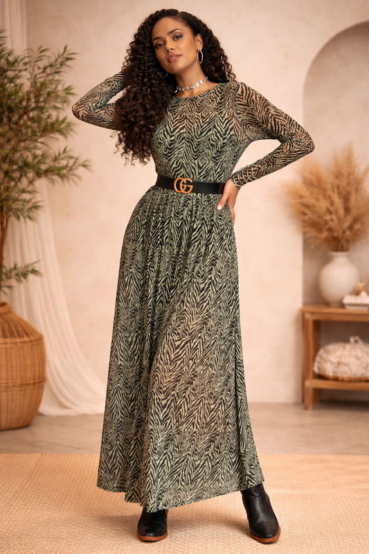 Going Wild Mesh Maxi
