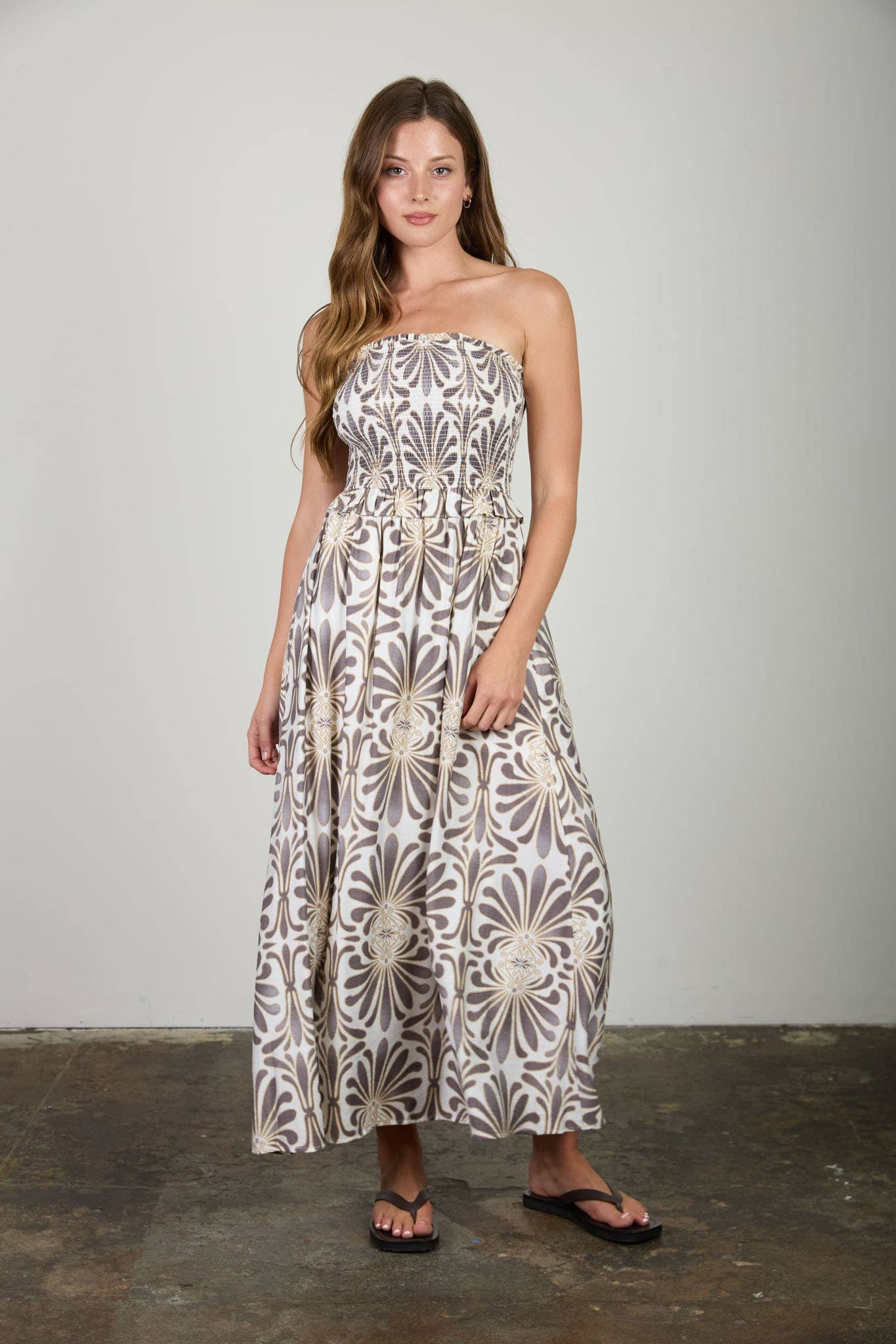 Midnight Romance Midi Dress [charcoal]