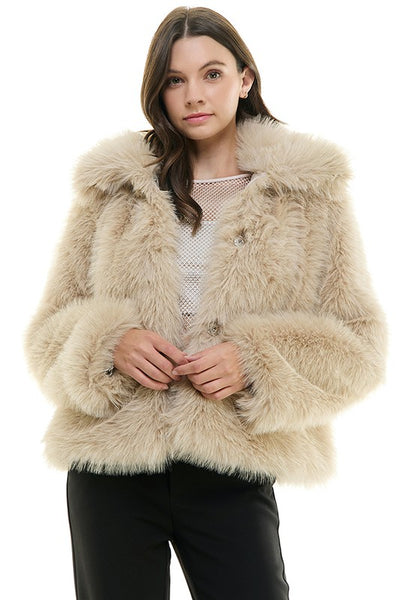 Fur Real Love Jacket [beige]