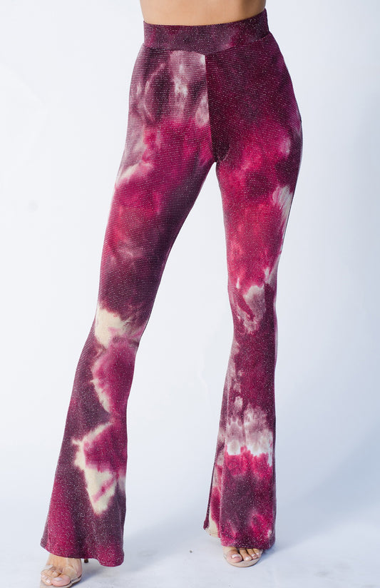 Disco Pant [pink tie dye]