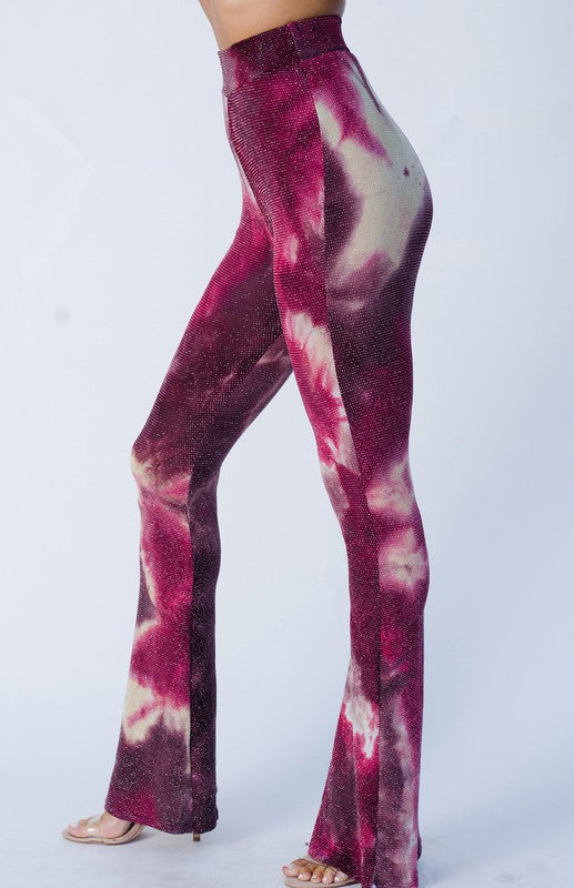 Disco Pant [pink tie dye]