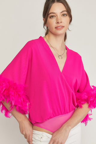 Take Flight Bodysuit [hot pink]