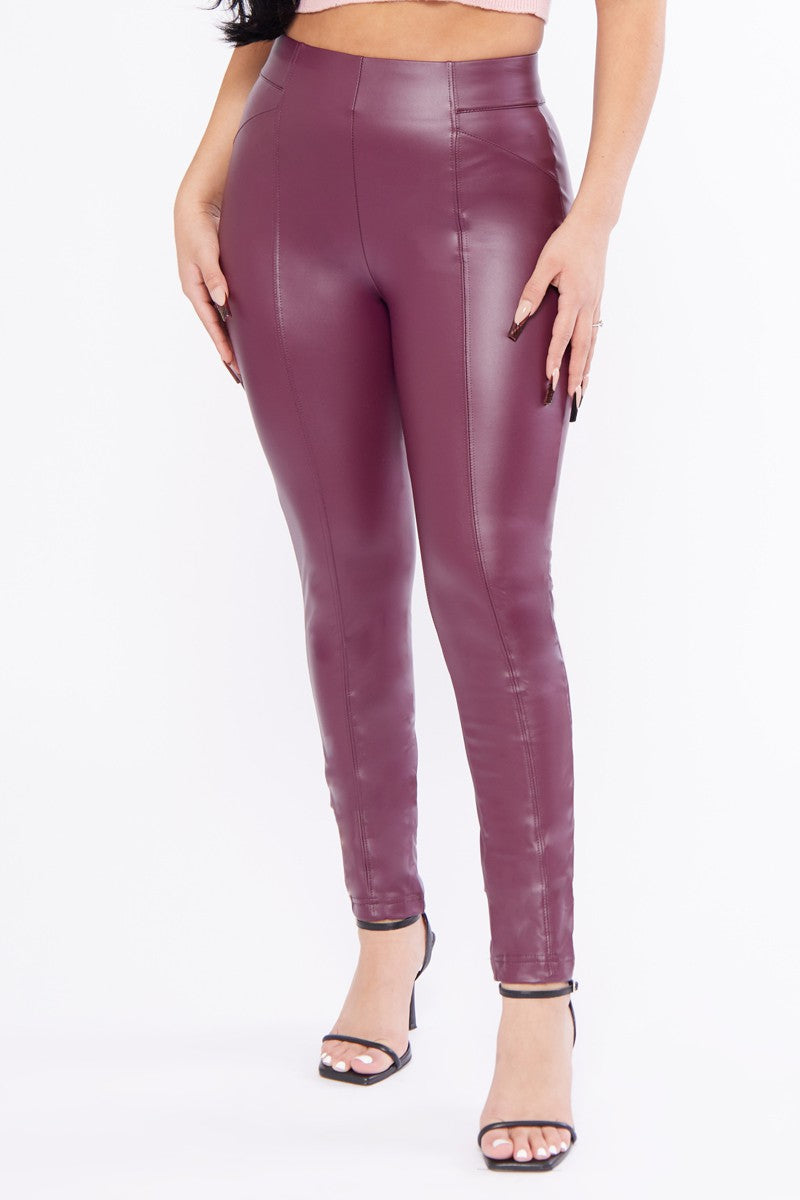 Leather Legging [prune]
