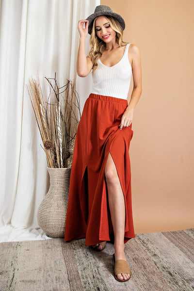 Ash Maxi Skirt [rust]