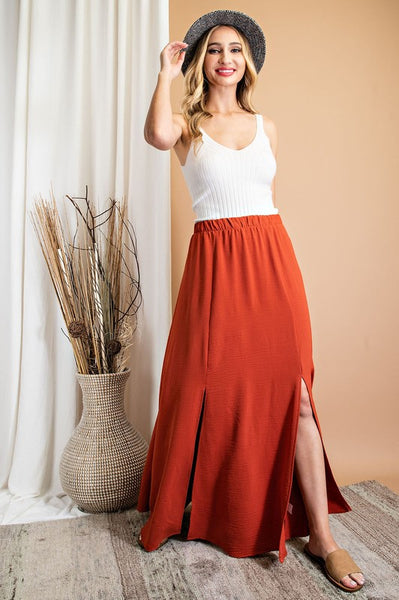 Ash Maxi Skirt [rust]