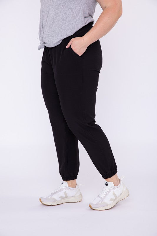 Davina Curvy Joggers [black]