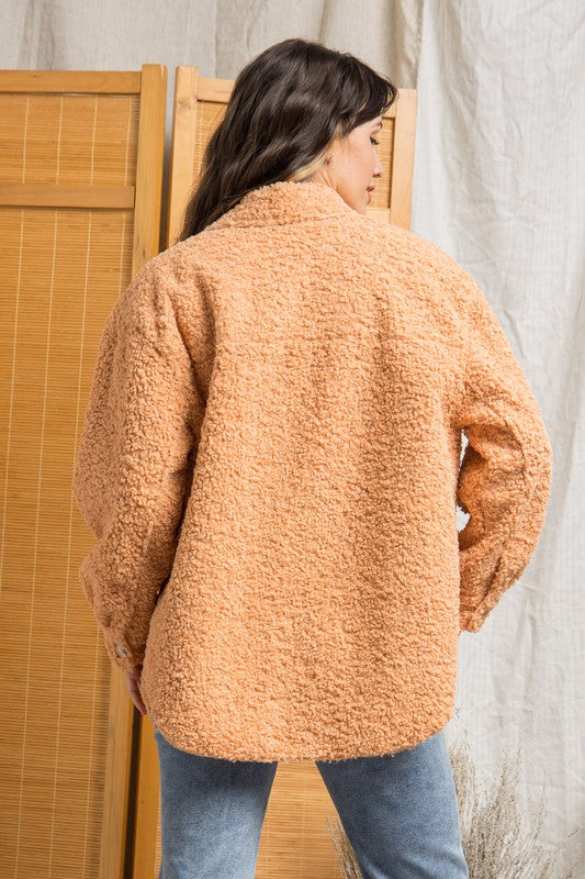 Sherpa Shacket [Apricot]